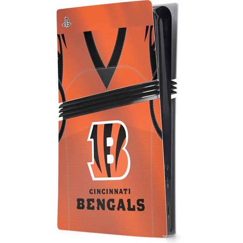 NFL Cincinnati Bengals Team Jersey PS5 Pro Console Skin